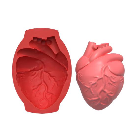 Silikonová forma na fondán s lidským srdcem, forma na dort ve tvaru mozku na pečení dortu