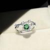 Cultivate Ruby Sapphire Brilliant Star Ring Women's Light Luxury Niche Design Emerald Treasure Ring