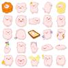 50 Waterproof Pink Little Pig Cartoon Stickers for Kids' Water Bottles & Journals