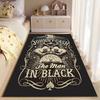 Johnny Cash Retro Music Carpet suitable as a non-slip mat for the living room or bedroom sofa