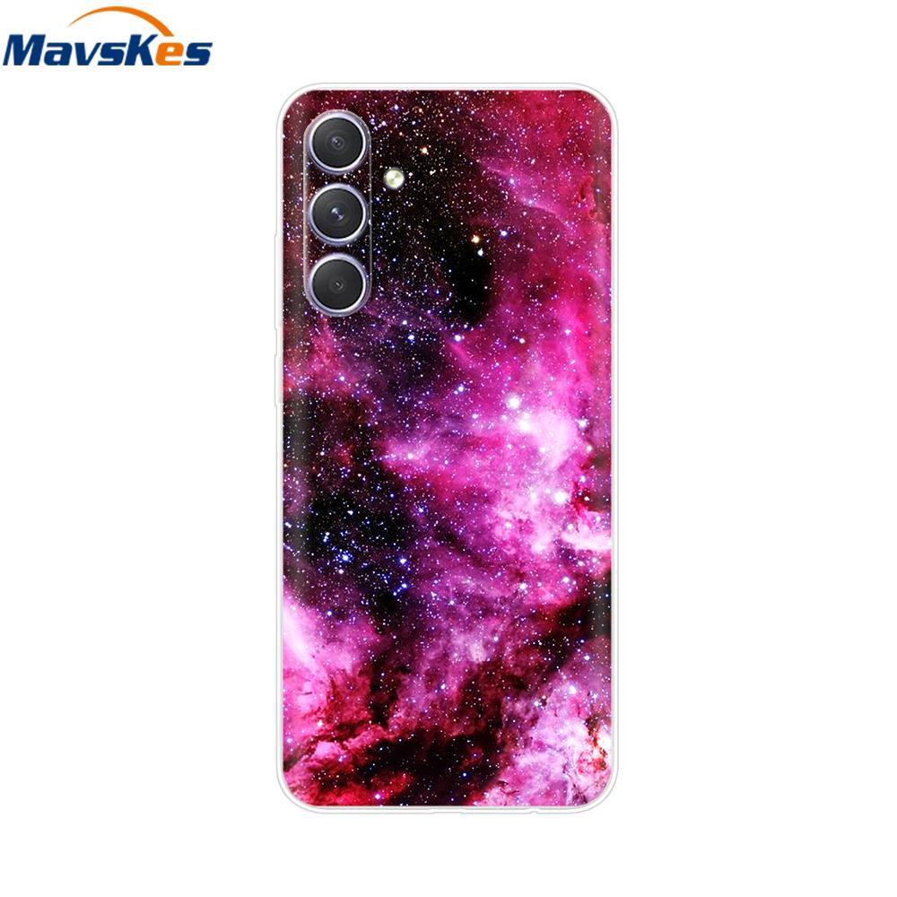Shockproof Clear Silicone Soft Phone Back Case For Samsung Galaxy A55 5G SM-A556V A 55 Cases Cover Coque Shell Bags Mask Fundas