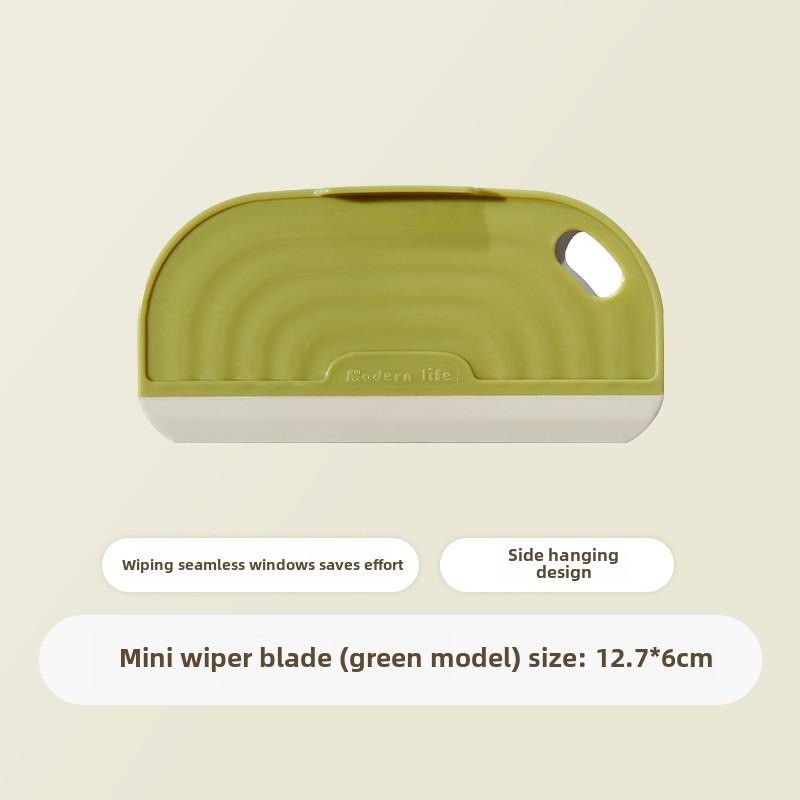 

Мини силиконовый скребок для ванной комнаты, душа, зеркала, столешницы, стеклянный инструмент для чистки зелёный