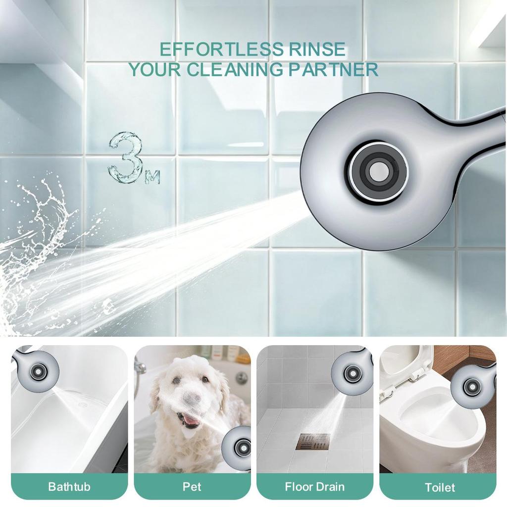 8-Mode Pressurized Filter Magnetic Shower Head Set