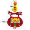 Pet New Year Set - Chinese-style Cat and Dog Aprons, Gold Coins, Joyful Carp, Festive Necklaces, Peaceful and Happy Hats