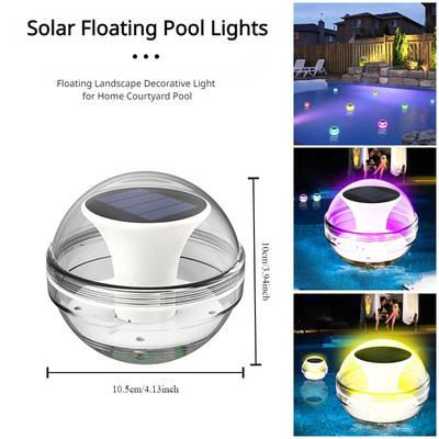 30W Solar Floating Pool Lights Upgraded Waterproof with Multi Color Changing LED Light for Garden Swimming Pool Tub Party Home Decor