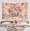 Lotus Tapestry Spiritual Mandala Flower Wall Art Tapestry Indian Yoga Wall Hanging Dorm Room Decor Background Cloth Bohemian