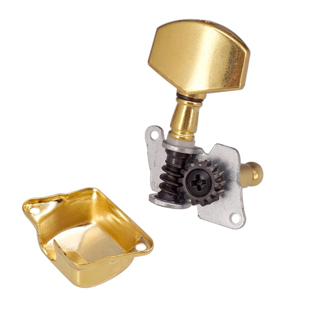 3R3L Acoustic Electric Guitar String Tuning Pegs Keys Machine Head Golden