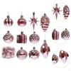 12Pcs Christmas Balls Ornaments Hanging Xmas Tree Decor Baubles Decorations for