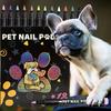 Conjunto de canetas para arte em unhas de 12 cores para animais de estimação, canetas de esmalte de secagem rápida para cães, filhotes, gatos, ponta de escova macia, suprimentos criativos para cuidados com animais de estimação