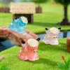 20Pcs Luminous Charming Mini Highland Cow Figurines Cute Resin Animal Sculptures For Diy Crafts Dollhouse Garden For Room Decor