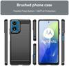 Shockproof Soft Carbon Fiber Shell For Motorola Moto G84 G64 G54 G34 G24 G04 G04s Case Rubber Silicone Bumper Protect Back Cover