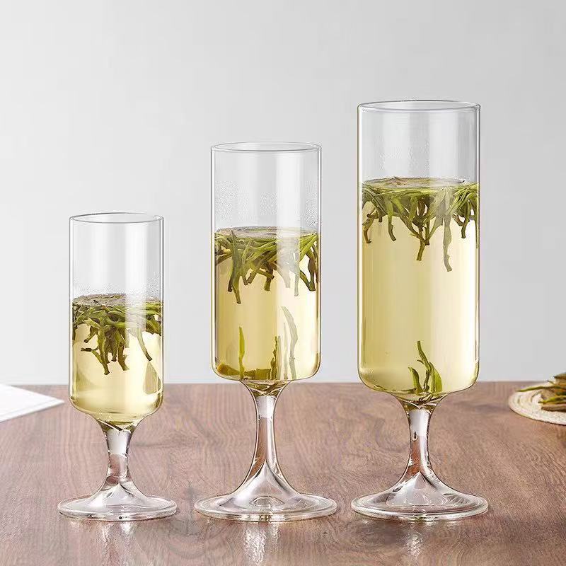 Green Tea Cup Special Teacup High Borosilicate Glass Water Cup Taiping Monkey Kui Tall Foot Tea Cup Tea Brewer Red Wine Cup