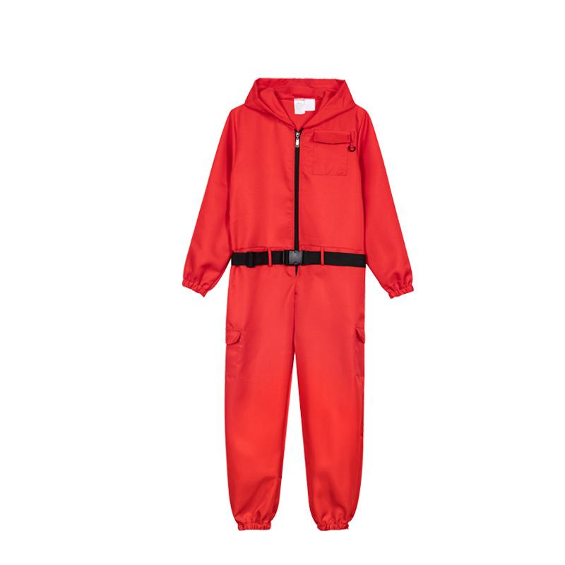 Crianças Halloween Cosplay Jogo Fantasia Vermelha Crianças Festa Role Playing Vestido Fantasia Roupa Macacão de Trabalho