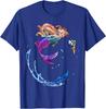 Anime Fantasy Schön süß entzückend lila blond Meerjungfrau T-Shirt