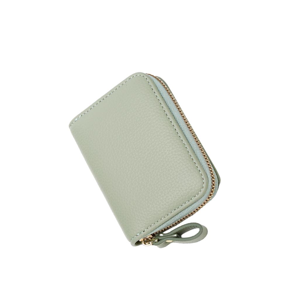 Women Wallet Polyester Lining Zipper Rectangular Cash Compartment Photo Pocket Purse Notecase Birthday Gift with Lanyard