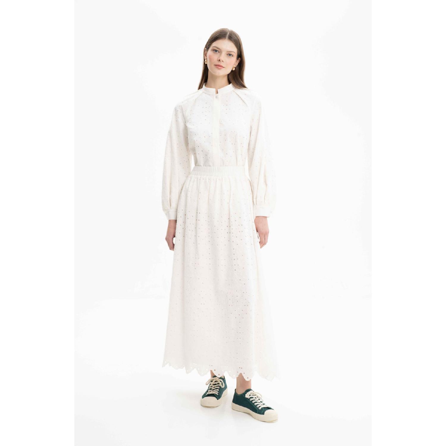 

Guipure Skirt S білий