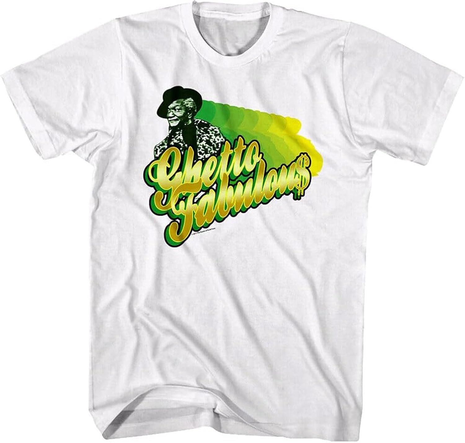 Redd Foxx Ghetto Fabulous Men s T Shirt Pimpin Fred Sanford & Son TV Comedy Top M белый
