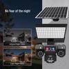 Waterproof Solar-Powered Outdoor Camera with Two-Way Voice, Full-Color Night Vision, and Home Courtyard Light.