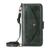 For Samsung Galaxy A24 4G (162.1mm) Leather Case Magnetic Closure Wallet Stand Phone Cover with Crossbody Strap