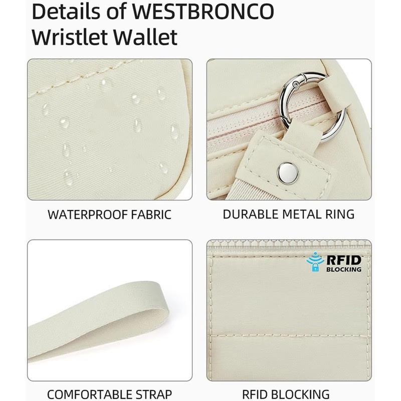 Durable Wristband Phone Bag Waterproof Design with Multi-pocket Features for Outdoor Enthusiasts