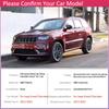 For Jeep Grand Cherokee WK2 WK 2011~ Carbon Fiber Door Handle Cover Trim Set Catch Protective Stickers Exterior Accessories