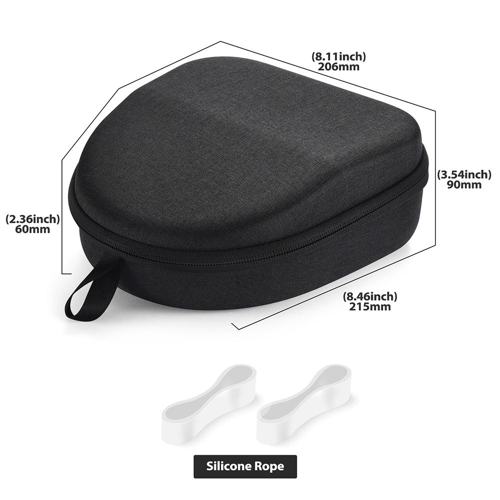 Kopfhörerhülle Stoßfestes Reiseetui mit Magnetischem Fach für Kabel Tragbare Aufbewahrungstasche für Beats Studio Pro/Studio 3/Solo 3 2 Pro