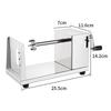 Stainless Steel Semi-Automatic Potato Tornado Slicer with Hand-Crank Pull-Handle