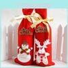 Festive Santa Wine Bottle Bag Cover For Merry Christmas Dinner Party Decor