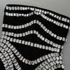 European & American Rhinestone Off-Shoulder Bandage Party Dress