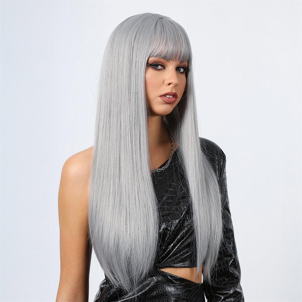 Women s Halloween Cosplay Wig Festive Party Wigs  Sexy Wig Natural Looking Wig with Hair Bang for Women