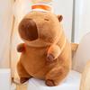 Cute Cartoon Animal Basketball Backpack Capybara Plush Toy Kawaii Stuffed Doll Home Decor Gifts For Kids