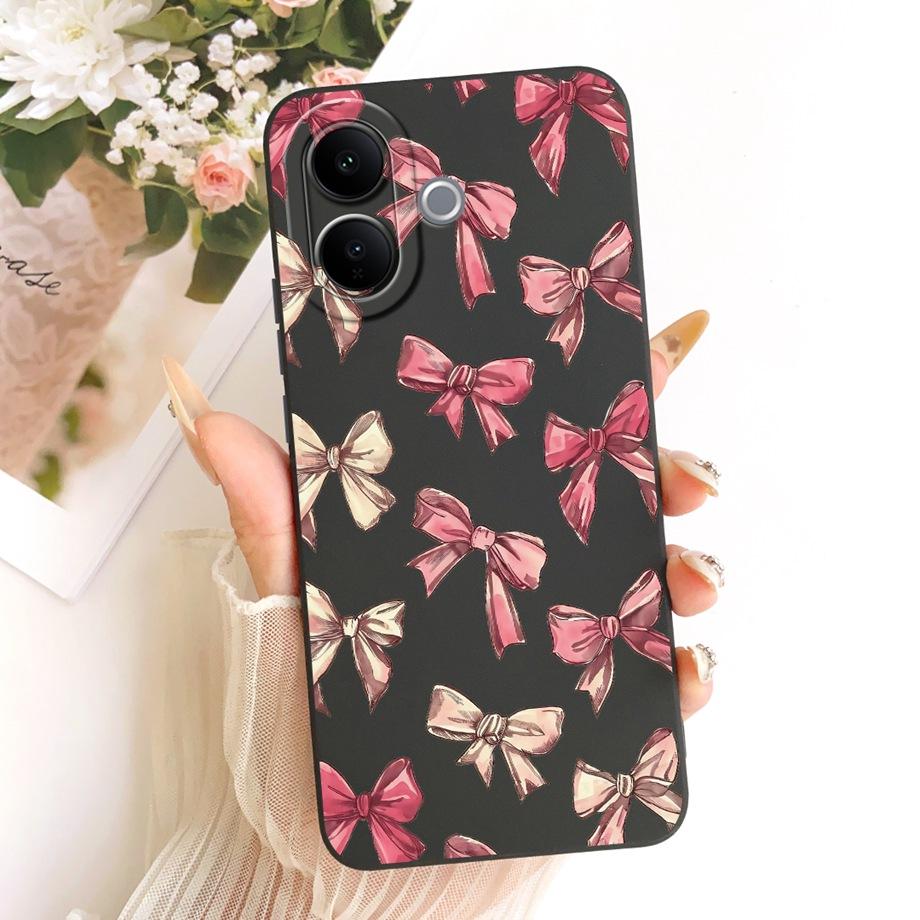 Butterfly Love Heart Bow Phone Case For Vivo V60 Lite 4G 5G V2530 / Vivo V60 V2511 T4 Pro Back Cover Soft Camera Protected Funda
