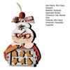 Mrs Claus Pendant Wooden Christmas Tree Hanging Ornament Reusable Baking Christmas Grandma Festive Decor for Home Xmas Party