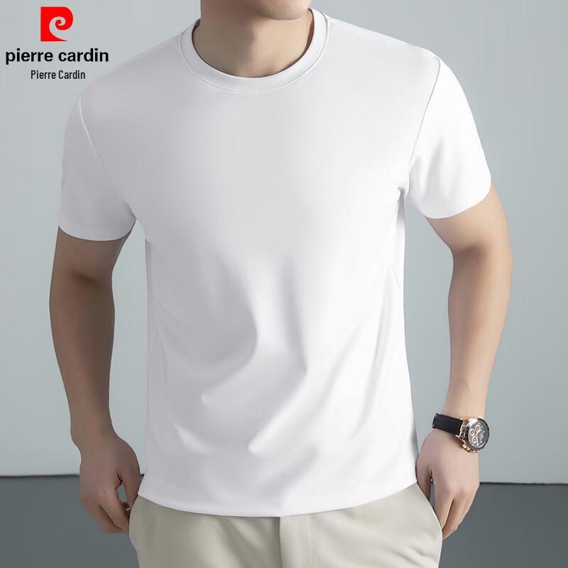 Pierre Cardin Men's Mulberry Silk Blend Short Sleeve T-Shirt