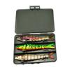 14cm 8-Joint 3-Pack Fishing Lures Set Durable ABS Hard Bait for Freshwater Predator Fishing