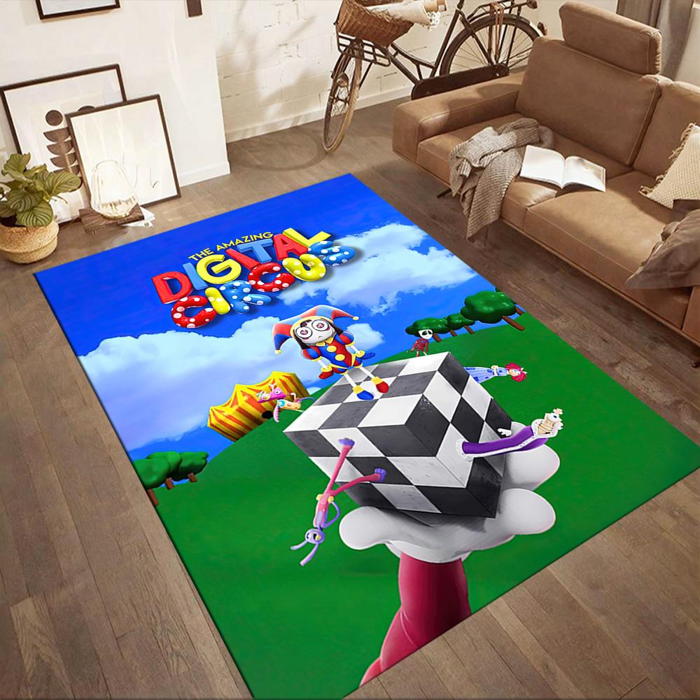 Digital Circus Carpet Design For Outdoor Dining Room Dormitory Living Rooms Antislip Carpet Anime Office Decor Best For Christmas