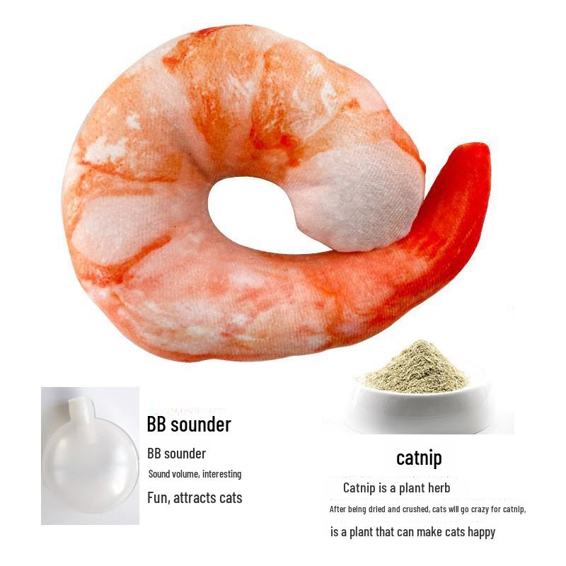 Plyšová hračka pro kočky s šantou kočičí: Samoobslužný, Odolný proti kousání a Odolný proti poškrábání.