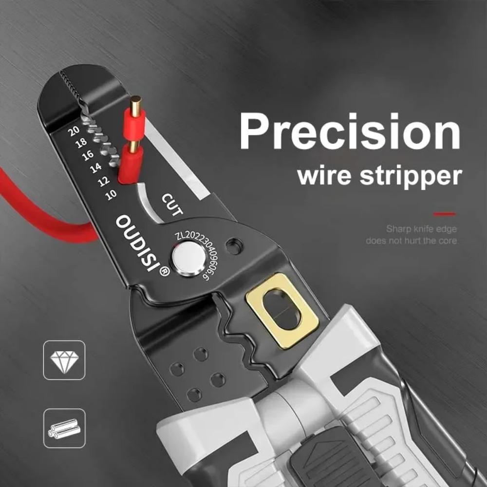 25 In 1 Multi-functional Wire Stripping Pliers Electrician Pliers Long Nose Pliers Wire Stripper Cable Cutter Terminal Crimping