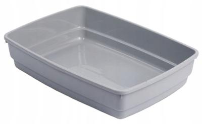 Open Cat Litter Box 42x33x11cm Gray