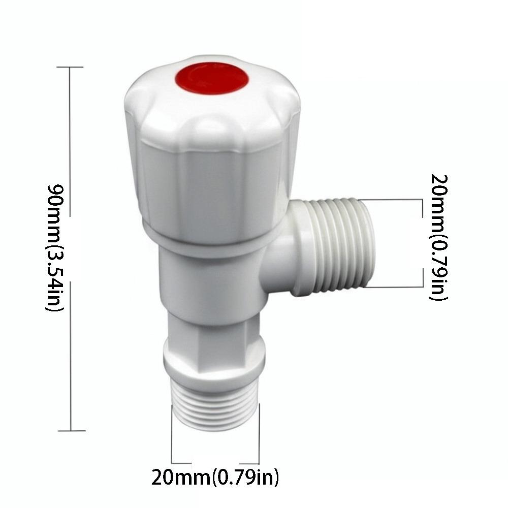 

Switch Function Angle Valve Plastic Material Plastic Faucet Switch Water Stop Valve Kitchen Use 90mm/3.54in