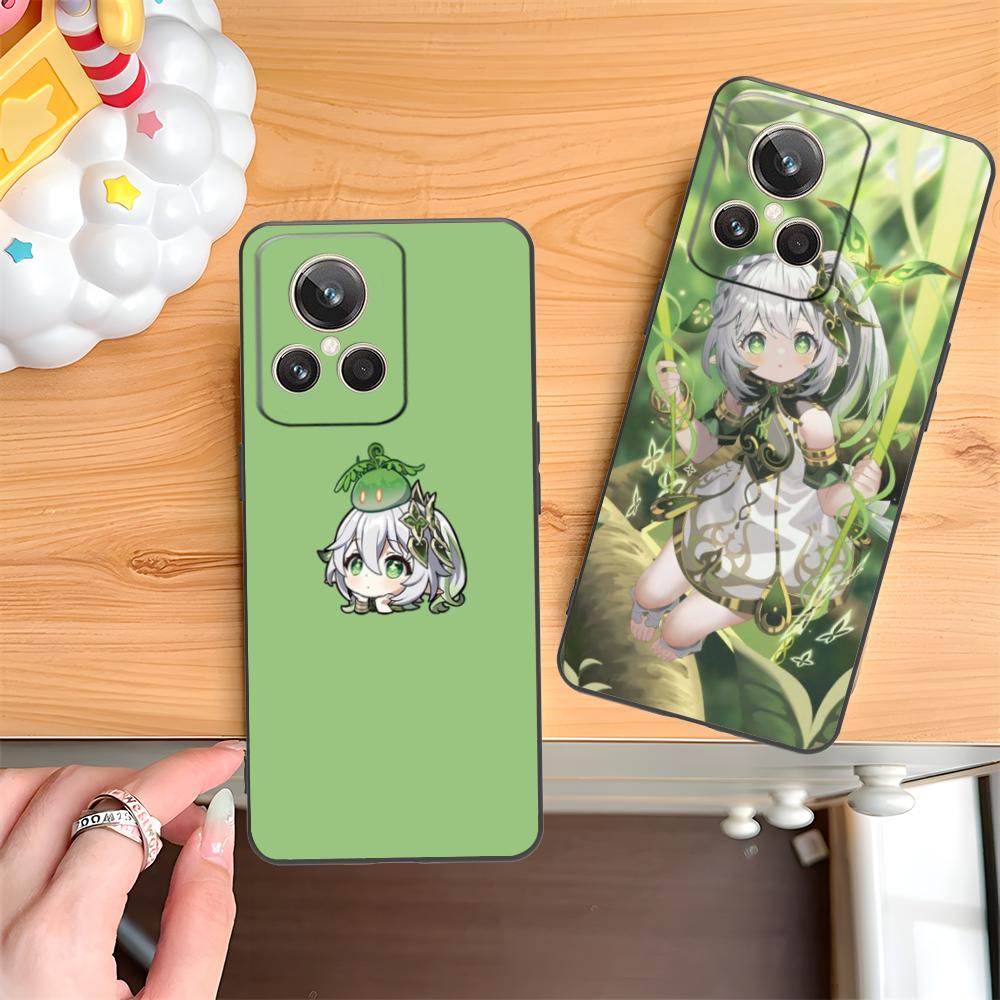 Game GI Nahida Matte TPU Mobile Phone Case for Realme GT 8 Neo Pro C75 73 71 C67 65 C55 53 C35 31 C20 15 Colorful Cover