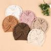 Newborn Knitted Bow Turban: European & American Style Autumn/Winter Baby Head Wrap