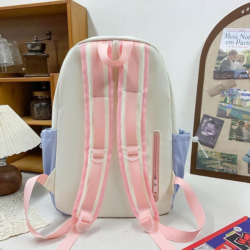 Summer new backpack female fresh and cute college style large capacity backpack junior high school college student class bag