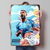 Sergio Kun Aguero Printed Poster Customized Wall Art Retro Vintage Metal Tin Signs for Room Bedroom Decoration Aesthetic House