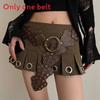 Punk Pu Leather Waist Belt For Women With Metal Pin Buckle For Casual Denim Style