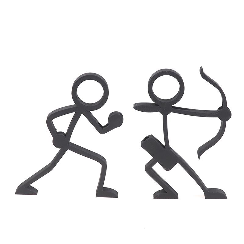 3D-gedruckte Strichmännchen-Stifthalter Stifthalter Stiftebehälter Schreibtischdekorationen Schreibwaren Schreibtischskulpturen Geschenke