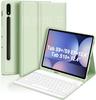Samsung Galaxy Tablet Bluetooth Keyboard & Magnetic Leather Case for S10+/S9+/S7FE/S8+ with Pen Slot