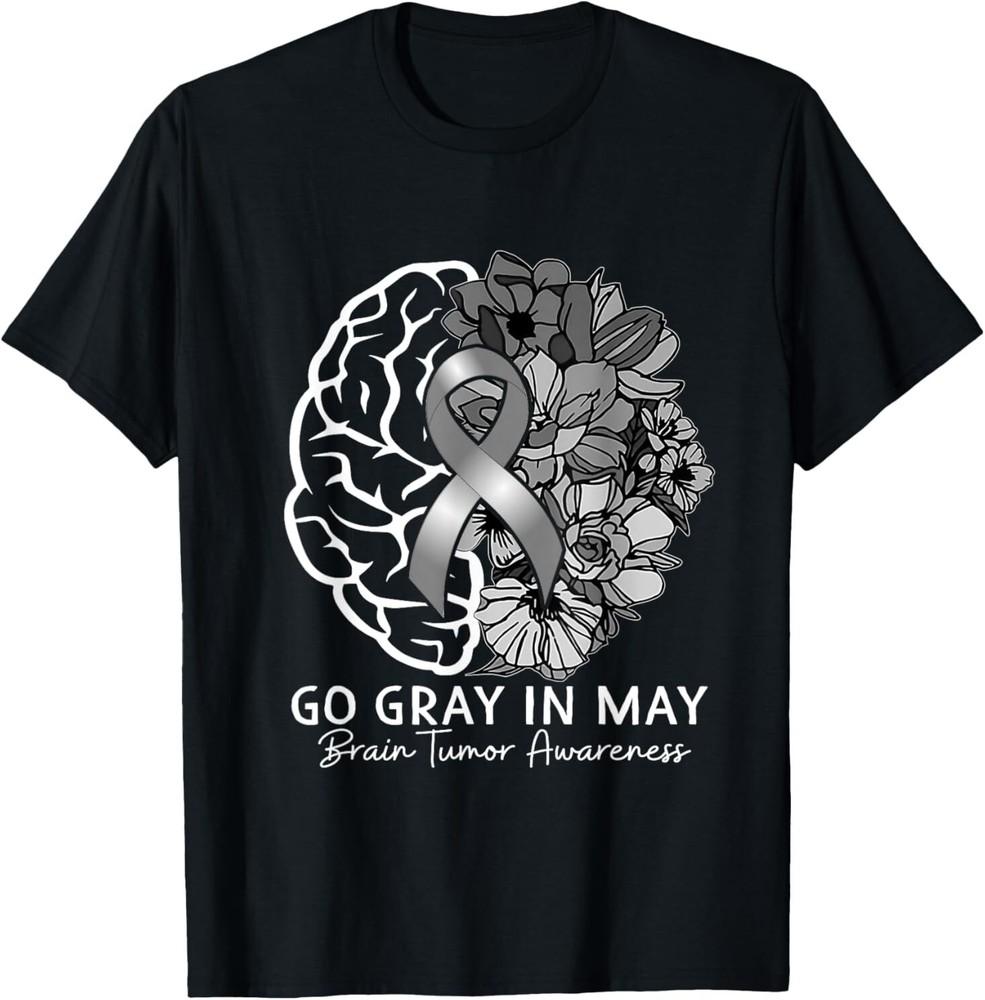 

Brain Tumor Awareness Wear Gray in May Strong Warrior T-Shirt Unisex T-Shirt XXXXL