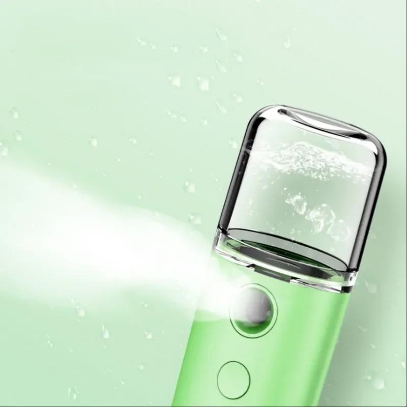 Mini Humidifier Facial Steamer Device Beauty Spray Hydrating Apparatus Cold Spray Apparatus Rechargeable Nano Spray Skin Care