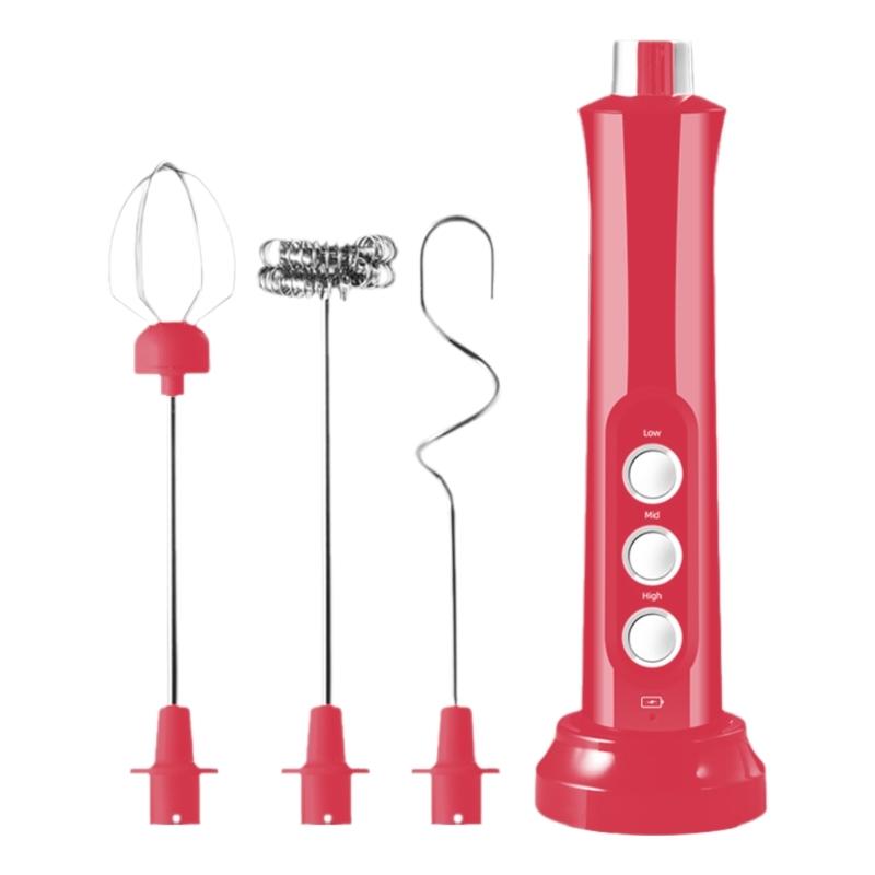 Kitchen Powerful Milk Frother Wand Handheld Drink Mixer Electric Whisk Foam